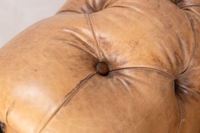 Tan Chesterfield Arm Button Detailing